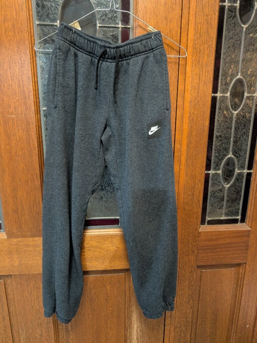 Boys fleece jogger pants, size Large